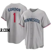 Nick Gordon Men's Minnesota Twins Gray Replica Road Jersey