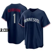 Nick Gordon Men's Minnesota Twins Navy Replica Alternate Jersey