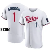 Nick Gordon Men's Minnesota Twins White Authentic Home Jersey