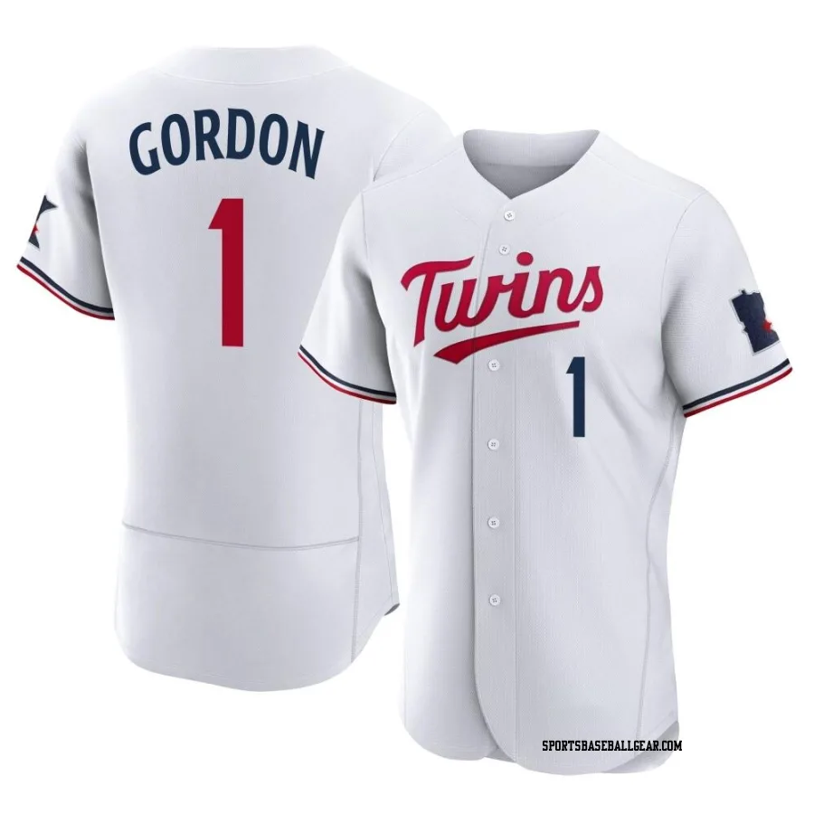 Nick Gordon Men's Minnesota Twins White Authentic Home Jersey