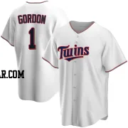 Nick Gordon Men's Minnesota Twins White Replica Home Jersey