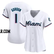 Nick Gordon Women's Miami Marlins White Limited Home Jersey