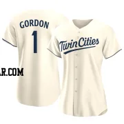 Nick Gordon Women's Minnesota Twins Cream Replica Alternate Jersey