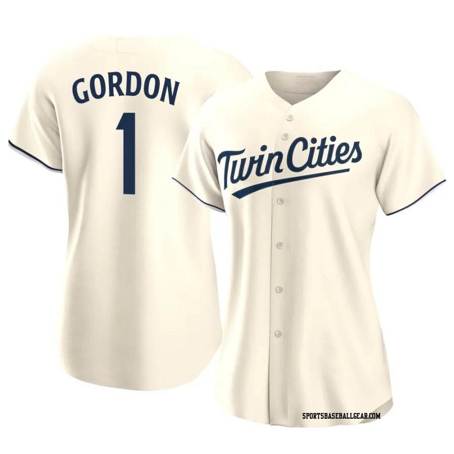 Nick Gordon Women's Minnesota Twins Cream Replica Alternate Jersey