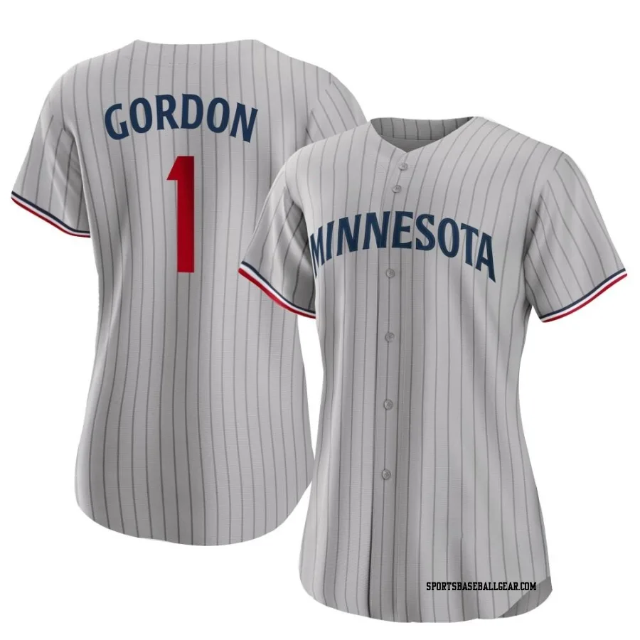 Nick Gordon Women's Minnesota Twins Gray Replica Road Jersey