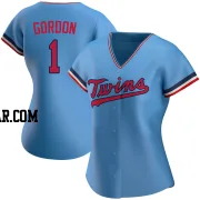 Nick Gordon Women's Minnesota Twins Light Blue Authentic Alternate Jersey