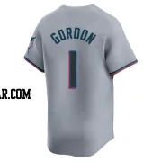 Nick Gordon Youth Miami Marlins Gray Limited Road Jersey