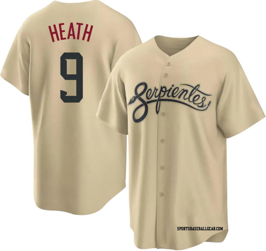 Nick Heath Men's Arizona Diamondbacks Gold Replica 2021 City Connect Cool Base Jersey