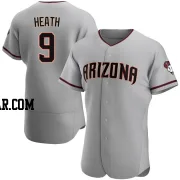 Nick Heath Men's Arizona Diamondbacks Gray Authentic Road Jersey