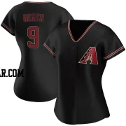 Nick Heath Women's Arizona Diamondbacks Black Replica Alternate Jersey