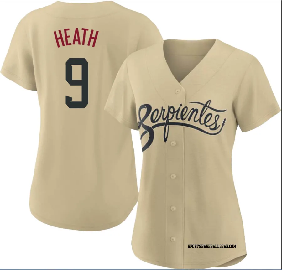 Nick Heath Women's Arizona Diamondbacks Gold Authentic 2021 City Connect Cool Base Jersey