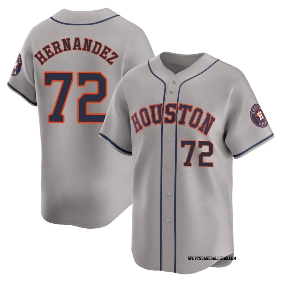 Nick Hernandez Men's Houston Astros Gray Limited Away Jersey