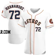 Nick Hernandez Men's Houston Astros White Authentic Home Jersey