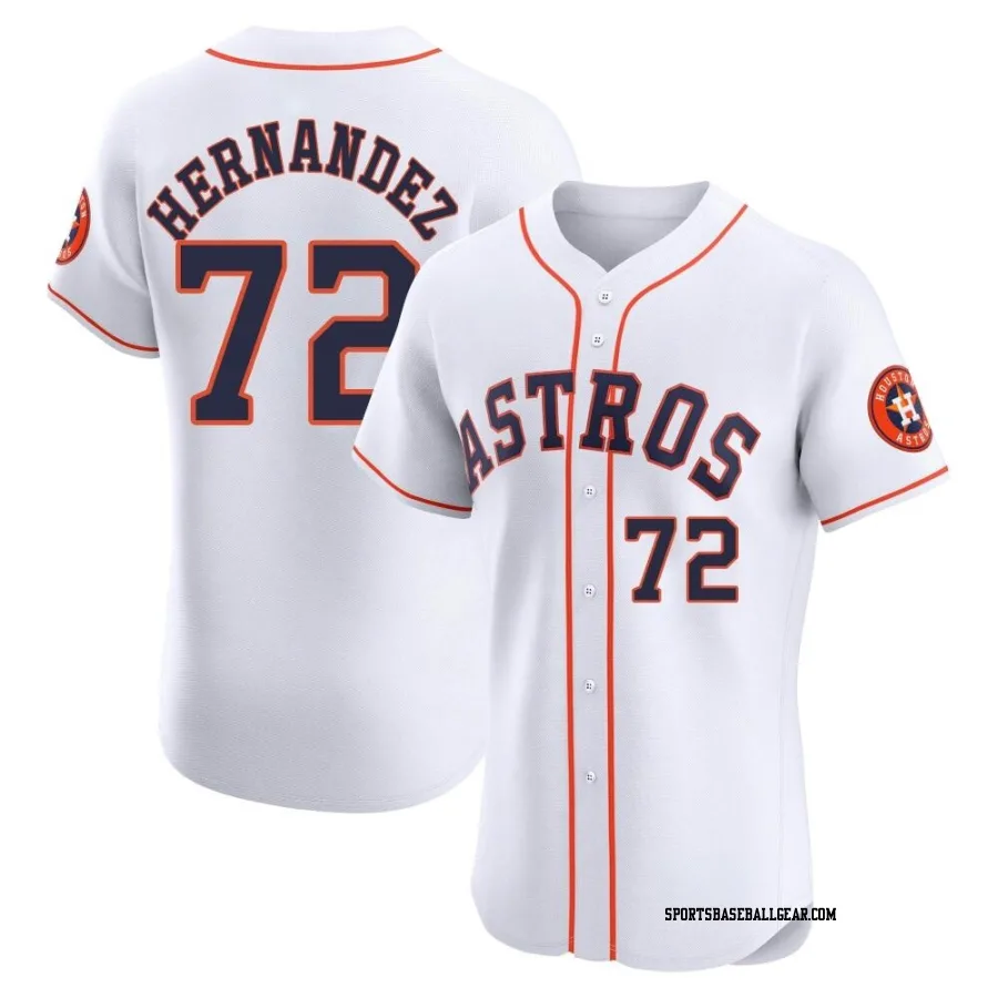 Nick Hernandez Men's Houston Astros White Elite Home Jersey