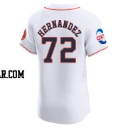 Nick Hernandez Men's Houston Astros White Elite Home Patch Jersey