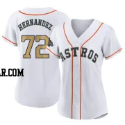 Nick Hernandez Women's Houston Astros Gold Authentic White 2023 Collection Jersey