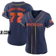 Nick Hernandez Women's Houston Astros Navy Replica 2022 City Connect Jersey