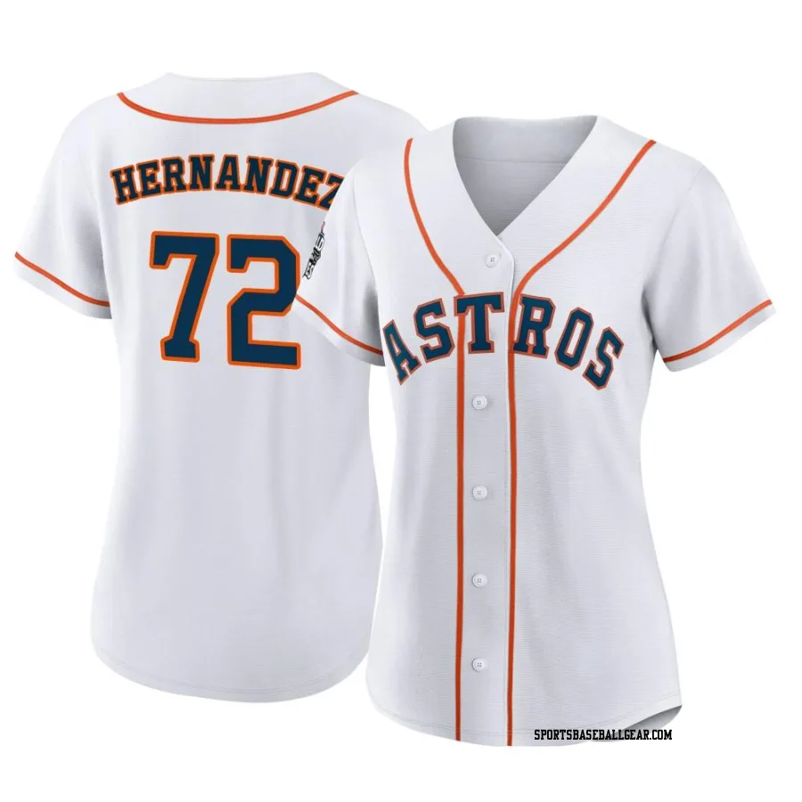 Nick Hernandez Women's Houston Astros White Authentic 2022 World Series Home Jersey