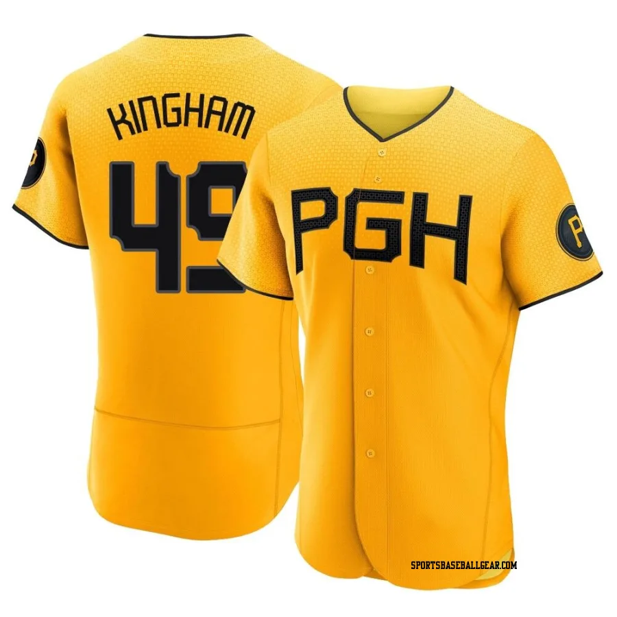 Nick Kingham Men's Pittsburgh Pirates Gold Authentic 2023 City Connect Jersey