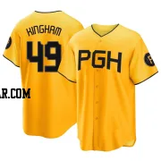 Nick Kingham Men's Pittsburgh Pirates Gold Replica 2023 City Connect Jersey