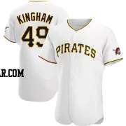 Nick Kingham Men's Pittsburgh Pirates White Authentic Home Jersey