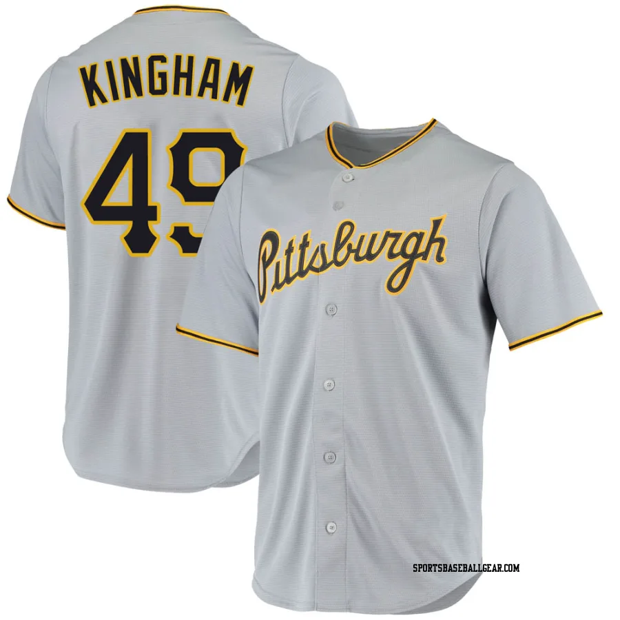 Nick Kingham Youth Pittsburgh Pirates Gray Replica Road Jersey