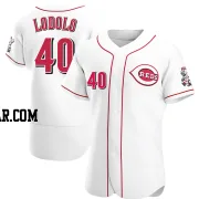 Nick Lodolo Men's Cincinnati Reds White Authentic Home Jersey