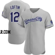 Nick Loftin Men's Kansas City Royals Gray Authentic Road Jersey