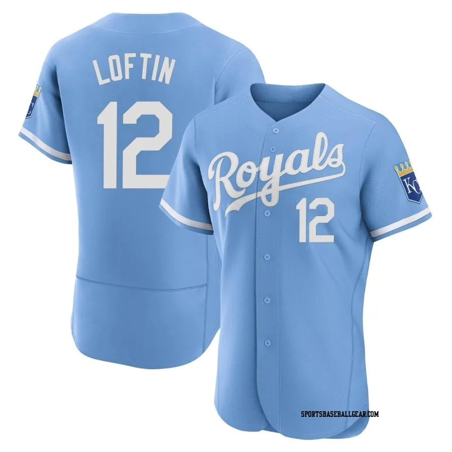 Nick Loftin Men's Kansas City Royals Light Blue Authentic 2022 Alternate Jersey