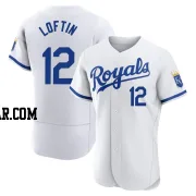 Nick Loftin Men's Kansas City Royals White Authentic 2022 Home Jersey