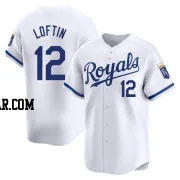 Nick Loftin Men's Kansas City Royals White Limited Home Jersey