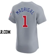 Nick Madrigal Men's Chicago Cubs Gray Elite Road Jersey