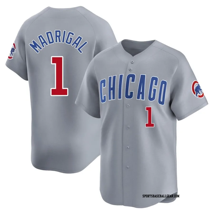 Nick Madrigal Men's Chicago Cubs Gray Limited Road Jersey