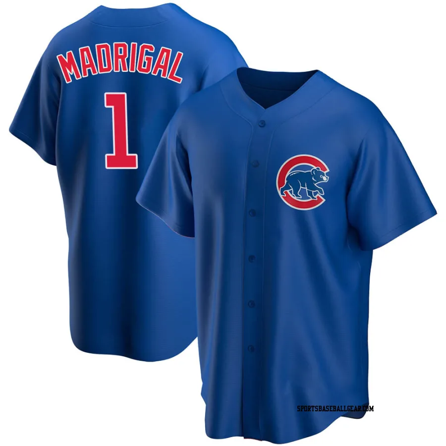 Nick Madrigal Youth Chicago Cubs Royal Replica Alternate Jersey