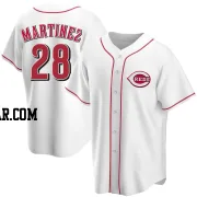 Nick Martinez Men's Cincinnati Reds White Replica Home Jersey