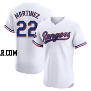 Nick Martinez Men's Texas Rangers Gold Elite White 2024 Collection Jersey