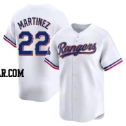 Nick Martinez Men's Texas Rangers Gold Limited White 2024 Collection Jersey