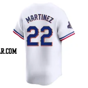 Nick Martinez Men's Texas Rangers Gold Limited White 2024 Collection Jersey