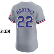 Nick Martinez Men's Texas Rangers Gray Elite Road Jersey