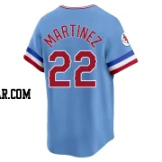 Nick Martinez Men's Texas Rangers Light Blue Limited Cooperstown Collection Jersey