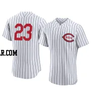 Nick Martini Men's Cincinnati Reds White Authentic 2022 Field Of Dreams Jersey