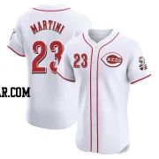 Nick Martini Men's Cincinnati Reds White Elite Home Jersey