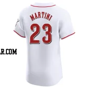 Nick Martini Men's Cincinnati Reds White Elite Home Jersey