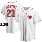 Nick Martini Men's Cincinnati Reds White Replica Home Jersey