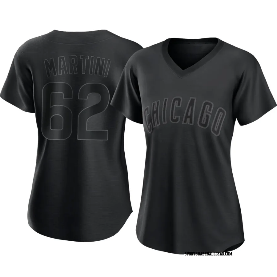 Nick Martini Women's Chicago Cubs Black Authentic Pitch Fashion Jersey