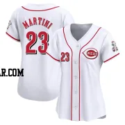 Nick Martini Women's Cincinnati Reds White Limited Home Jersey