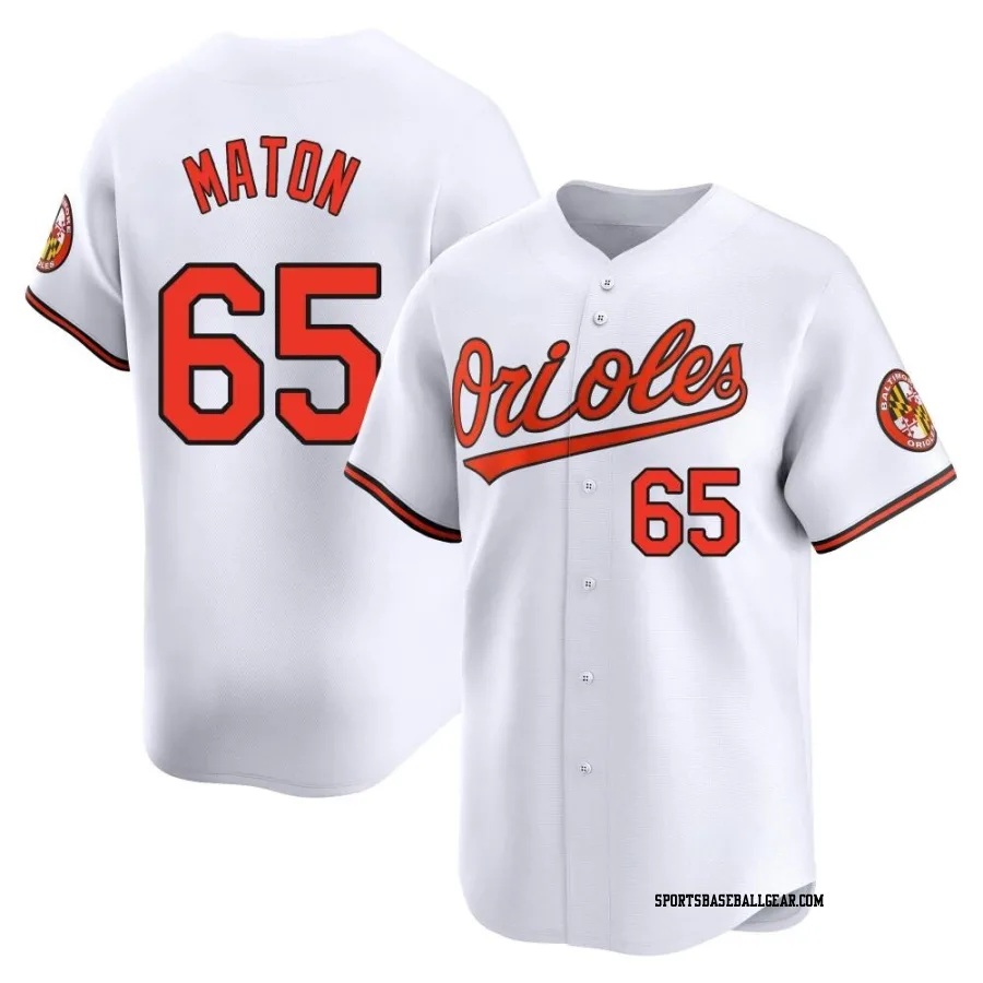 Nick Maton Men's Baltimore Orioles White Limited Home Jersey