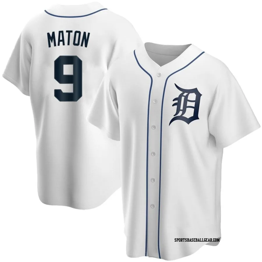 Nick Maton Men's Detroit Tigers White Replica Home Jersey