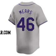 Nick Mears Men's Colorado Rockies Gray Limited Road Jersey