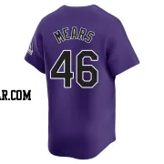 Nick Mears Men's Colorado Rockies Purple Limited Alternate Jersey